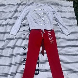 Girls Abercrombie kids sweatpants and sweatshirt